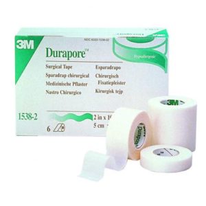 3M DURAPORE™  SPARADRAPS  2,5 cm x  9,14 m - 1538-1