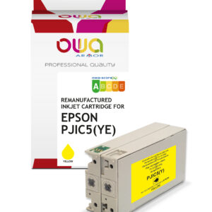 Cartouche d'encre EPSON remanufacturée Armor Jaune PJIC5 pour PP-100 32ml