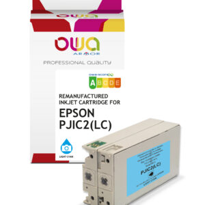 Cartouche d'encre EPSON remanufacturée Armor Cyan Clair PJIC2 pour PP-100 32ml