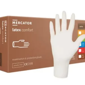 Gants d’examen COMFORT latex non poudrés Taille L