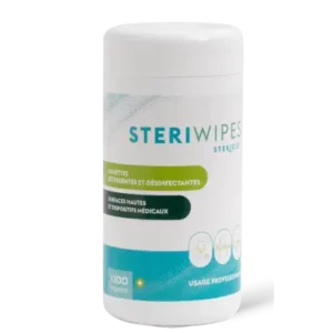 Lingettes nettoyantes & désinfectantes STERIWIPES  Boîte 100 (Non DM)